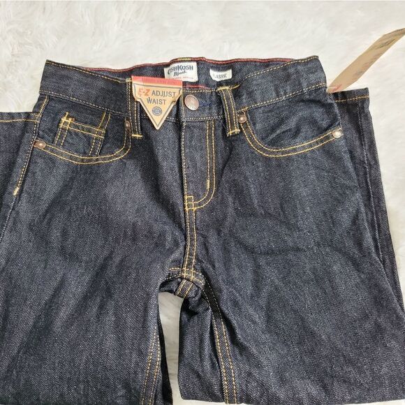 New With Tags Oshkosh b'gosh Boy's Size 4 Husky Classic Jeans with EZ Adjust - Picture 3 of 8